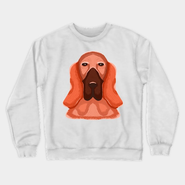 Bloodhound dog Crewneck Sweatshirt by Dzulhan